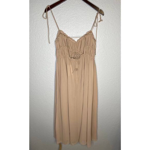 Reformation Pique Midi Dress in Paloma 4 - Picture 7 of 9